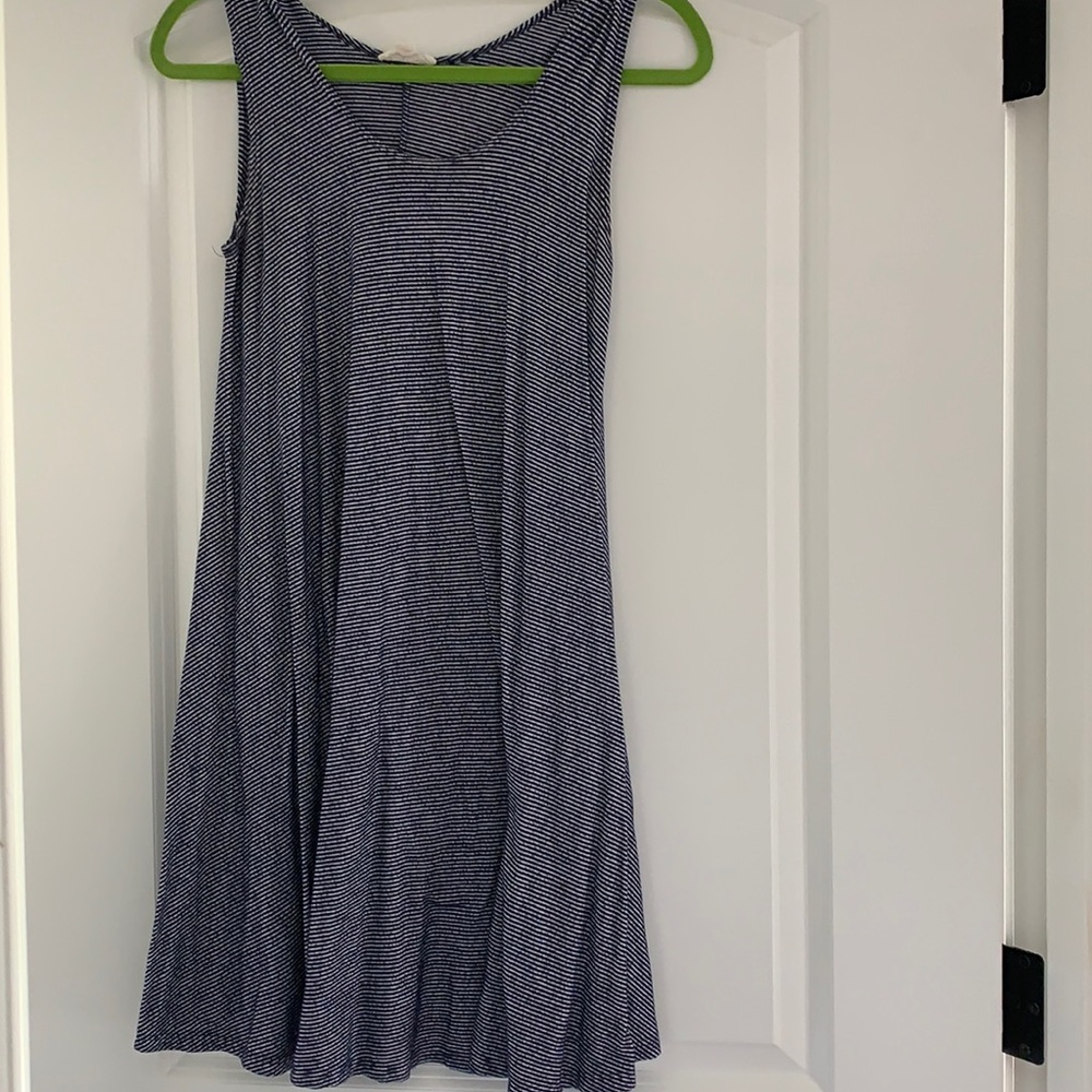 Blue and white sundress